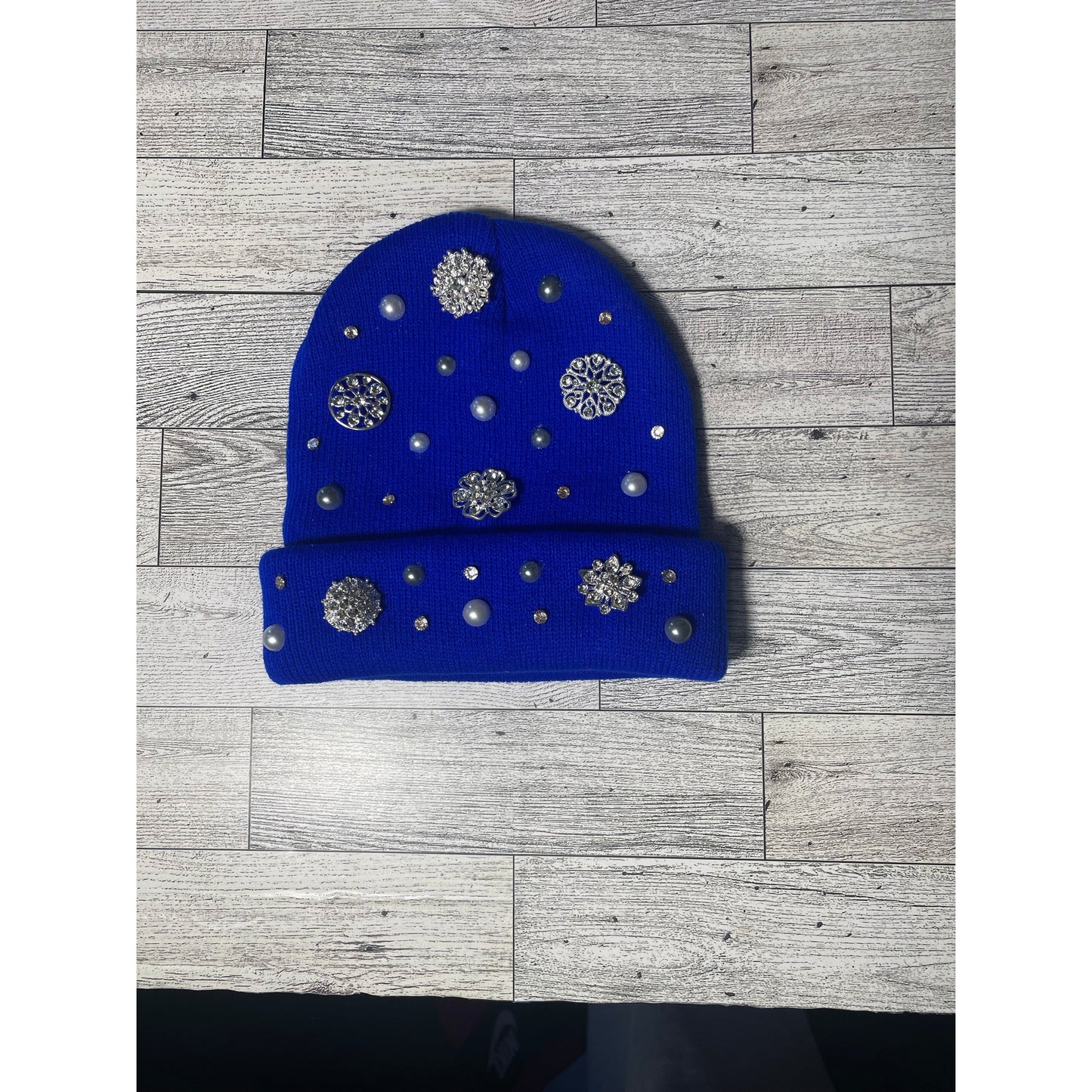 Gems and Pearl Beanie