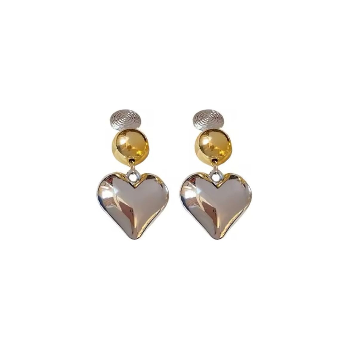 Silver Heart Earrings