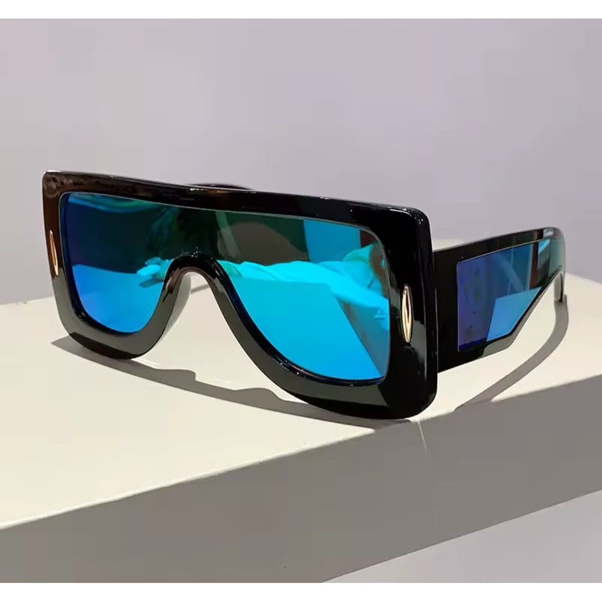 Blue Mirror Shades