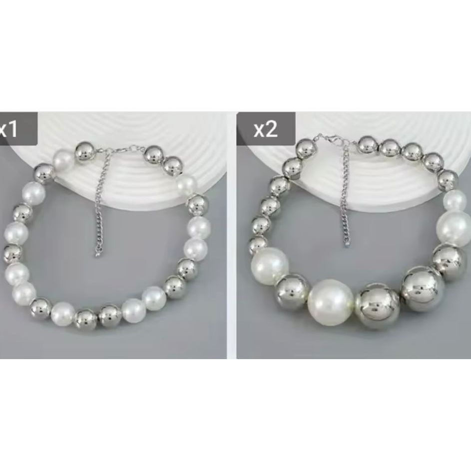 Silver and Pearl 2 piece