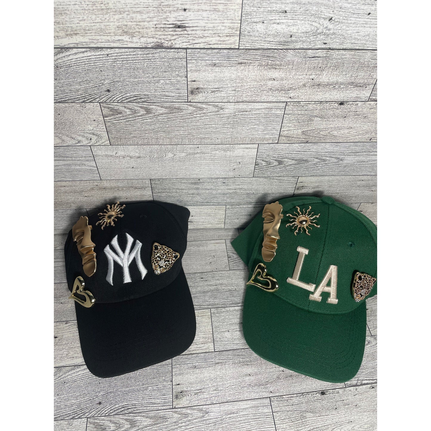 Gold pin LA hat