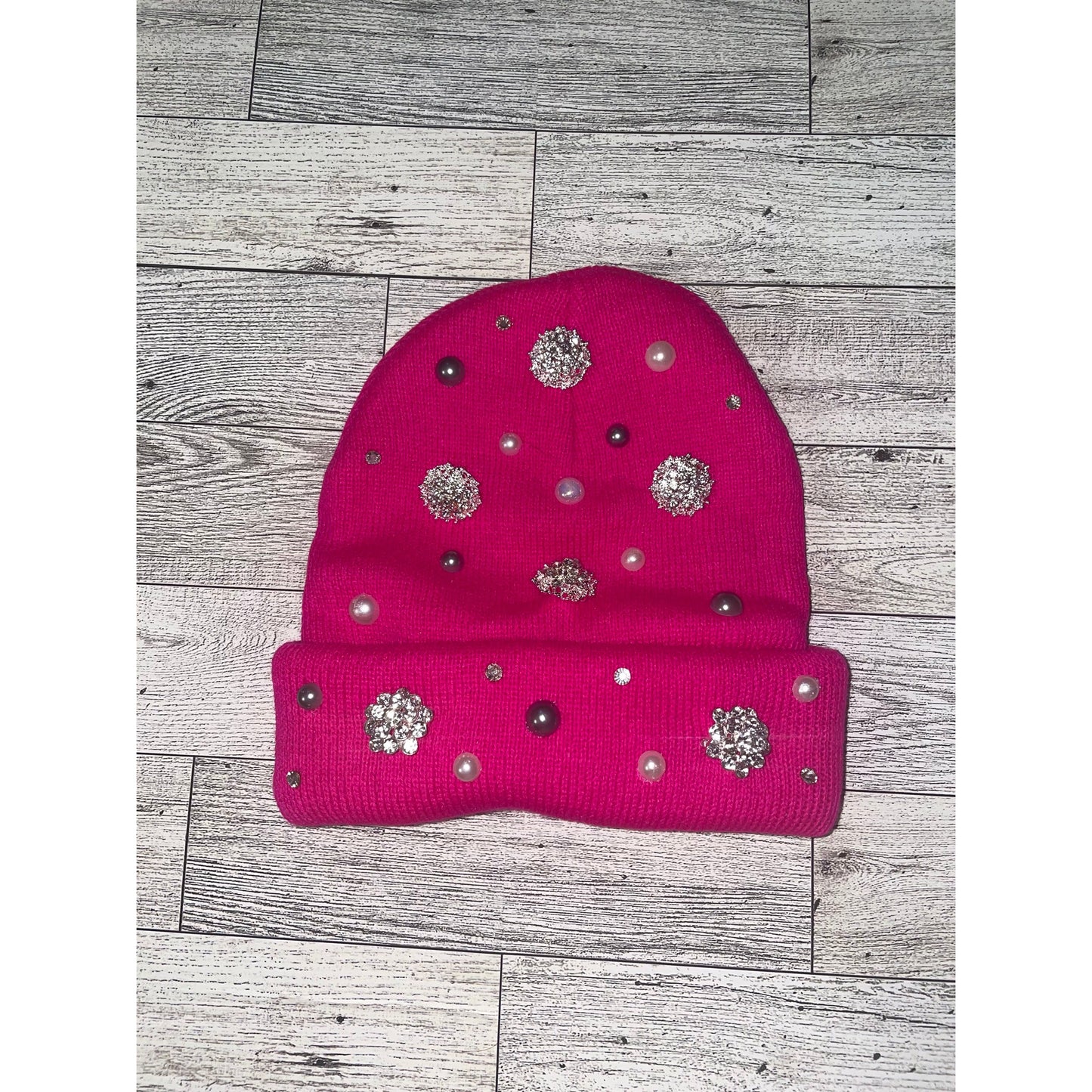 Gems and Pearl Beanie