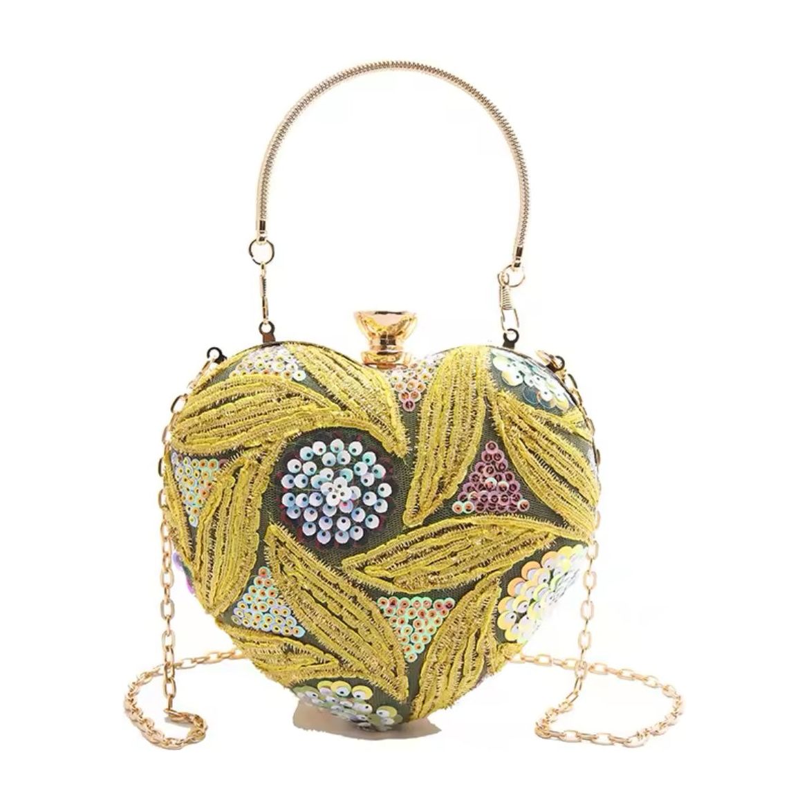 Beaded Heart Purse
