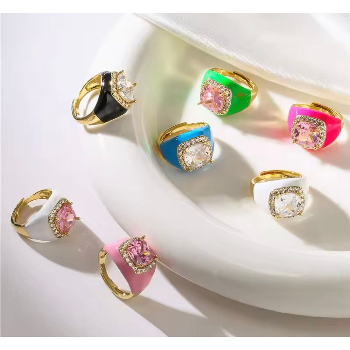 Square Stone Ring