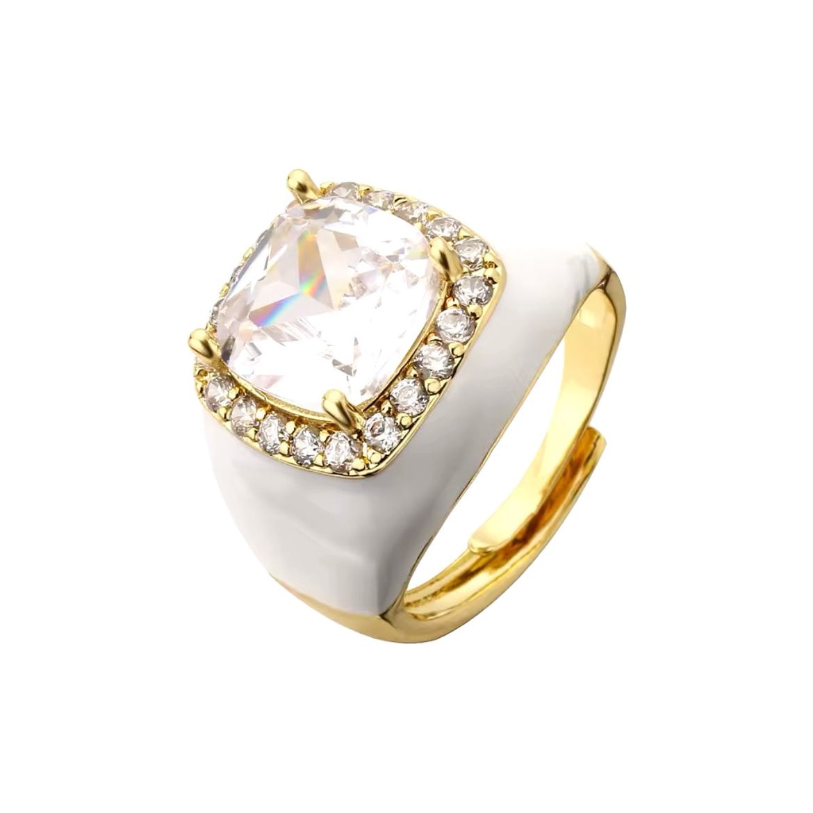 Square Stone Ring