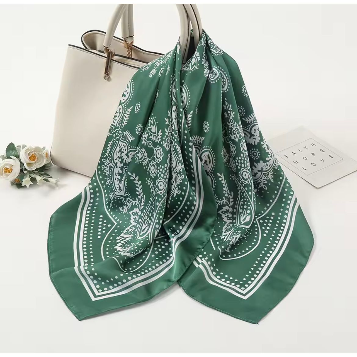 Oversized Satin Bandanna