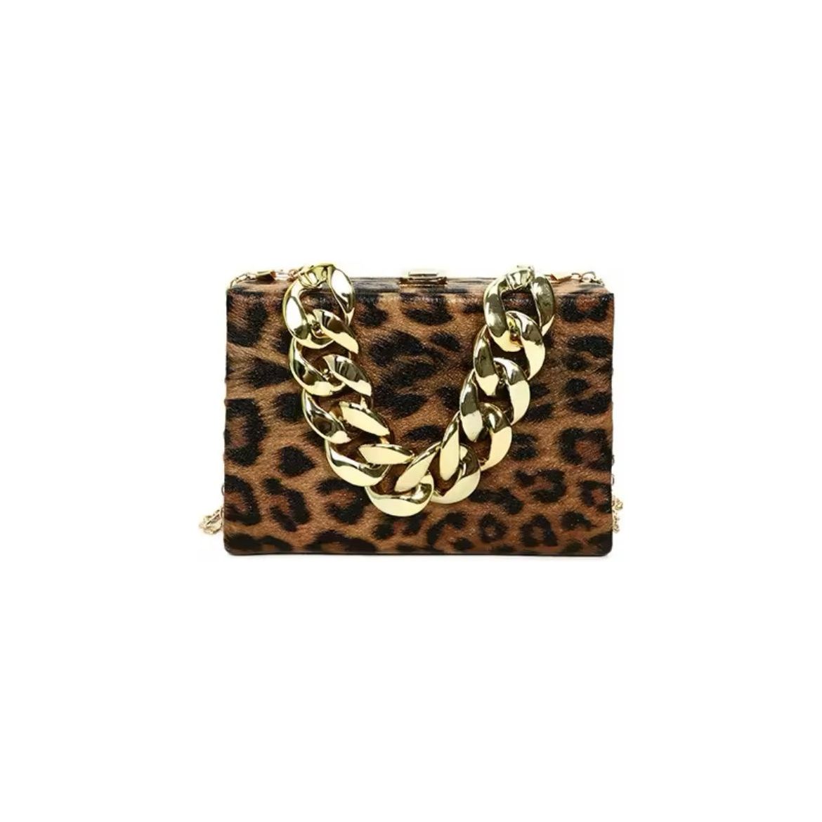 Leopard Box Purse