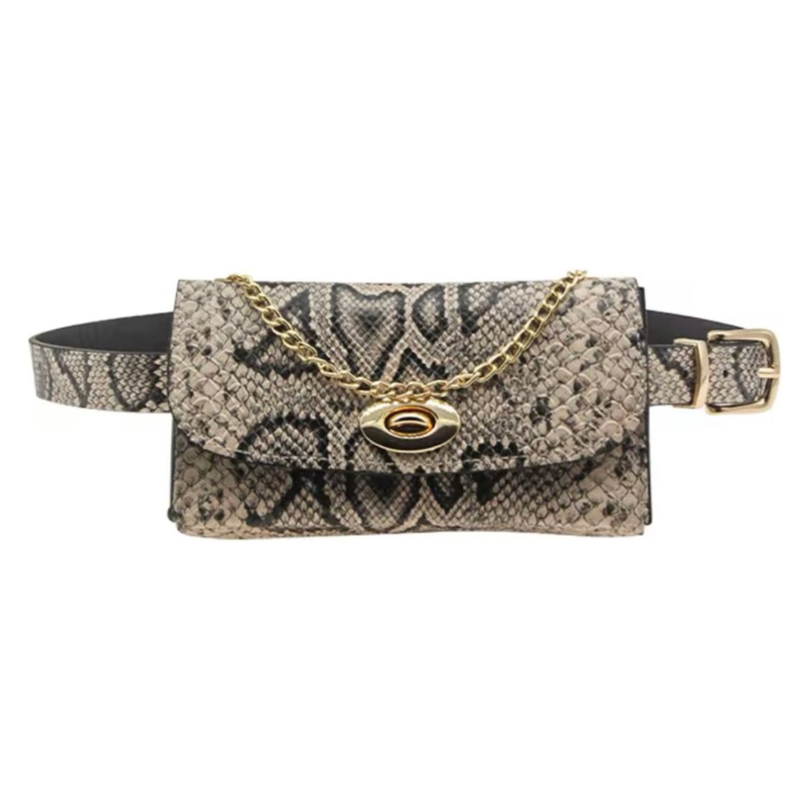 Snakeskin waist belt