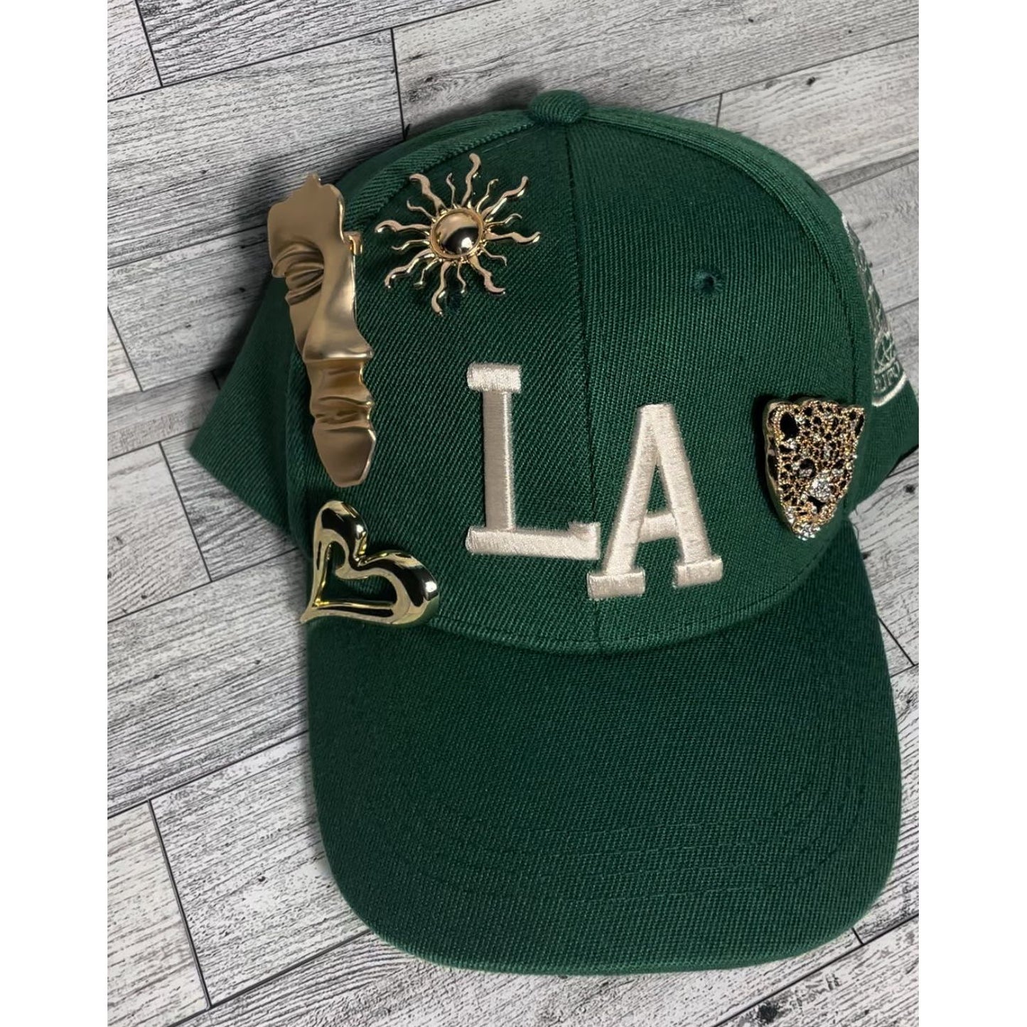 Gold pin LA hat