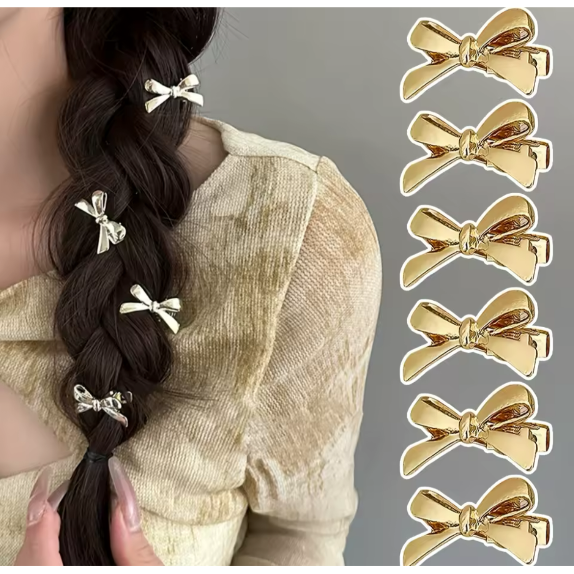 Mini Bow Hair Pins