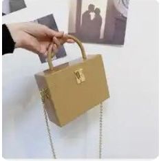 Tan Box Purse