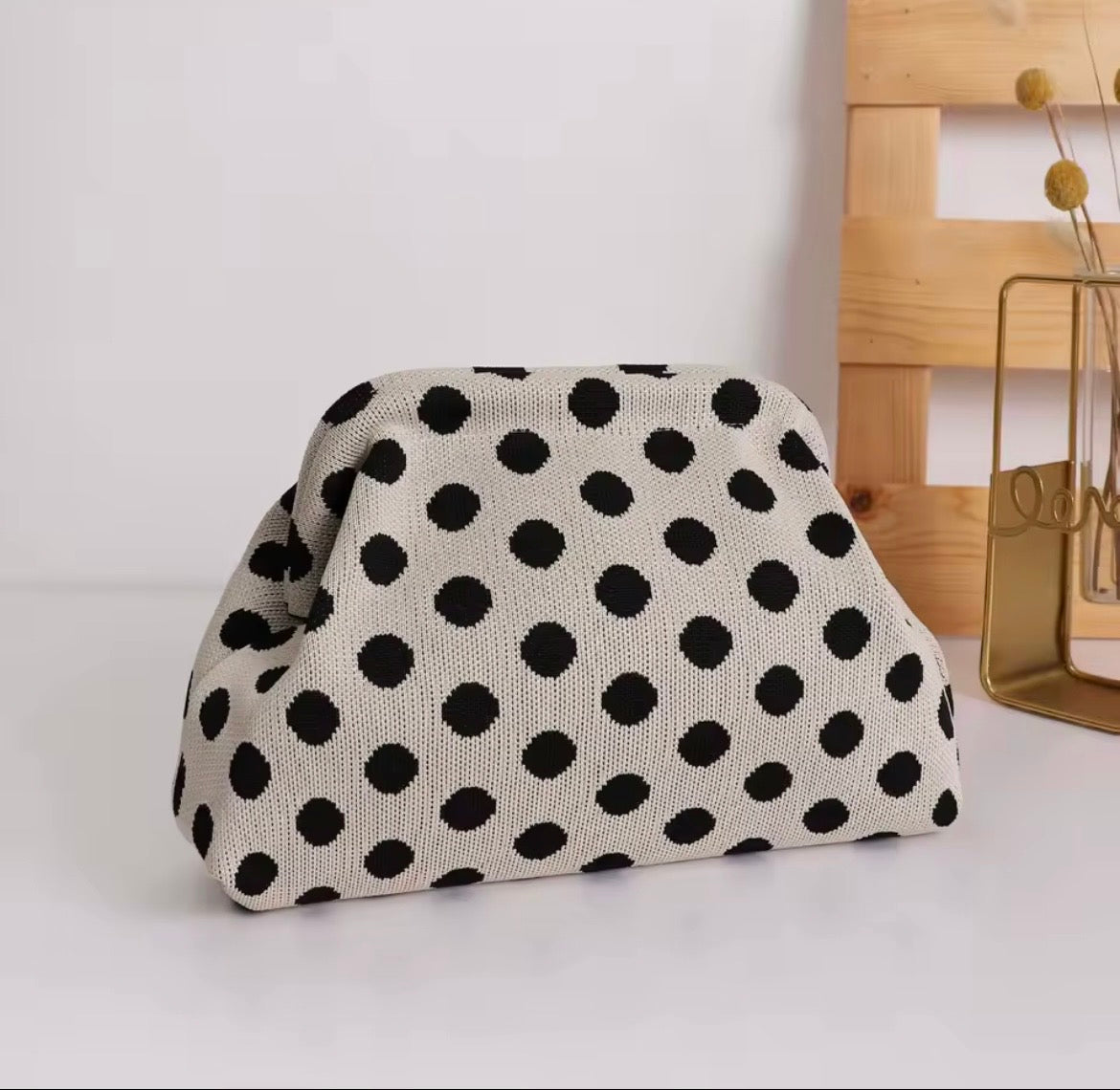 Polka Dot Clutch