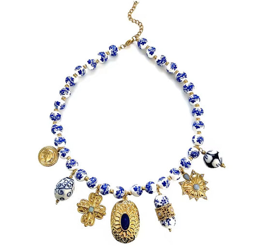Beaded Charm Necklace