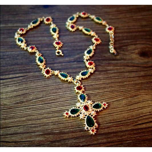 Colorful Cross Necklace