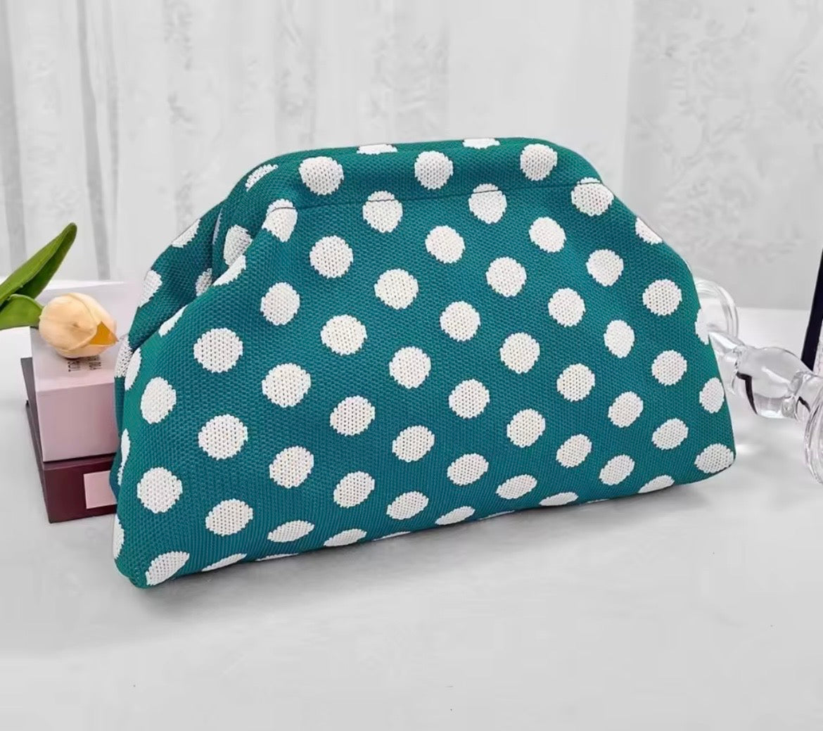 Polka Dot Clutch