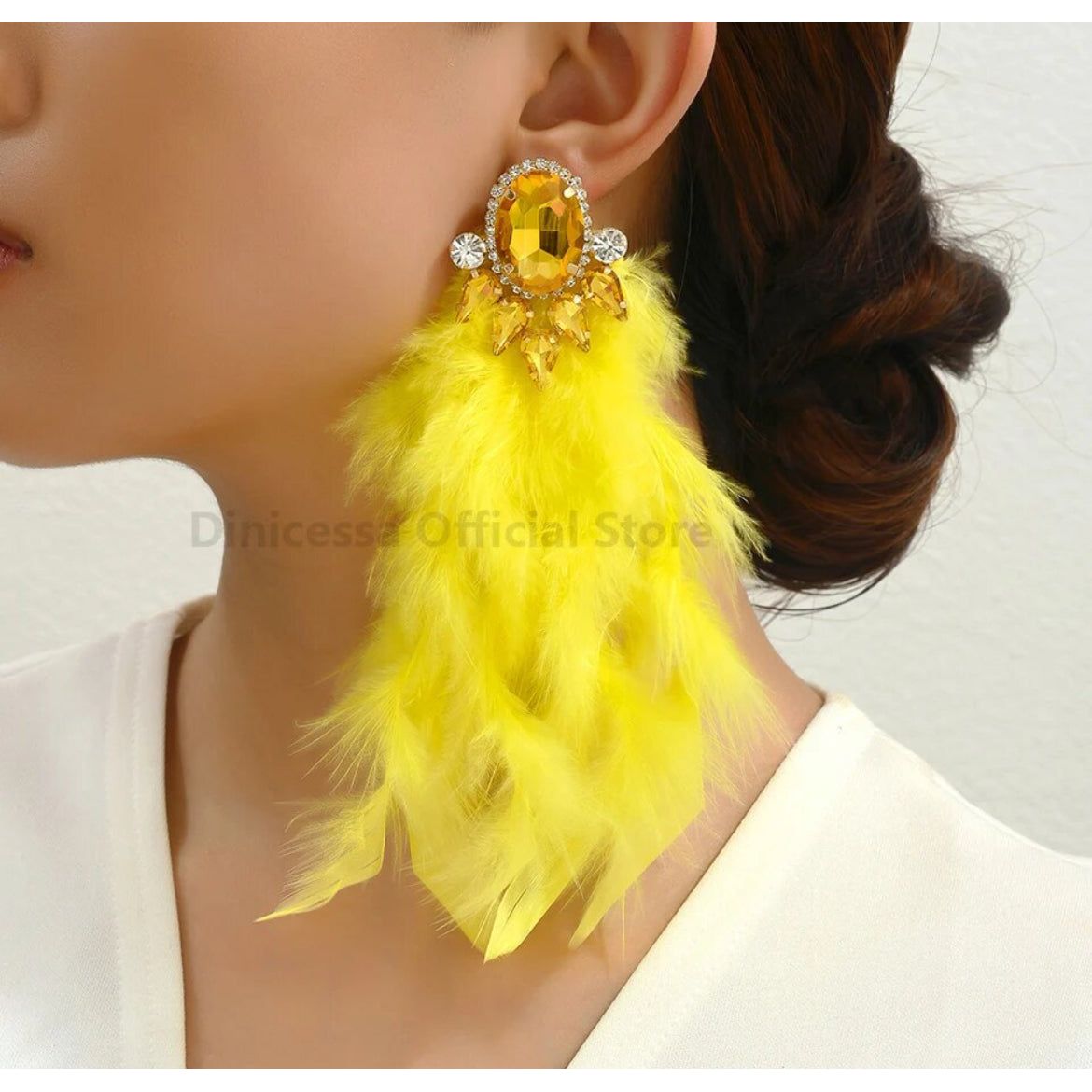 Feather earrings