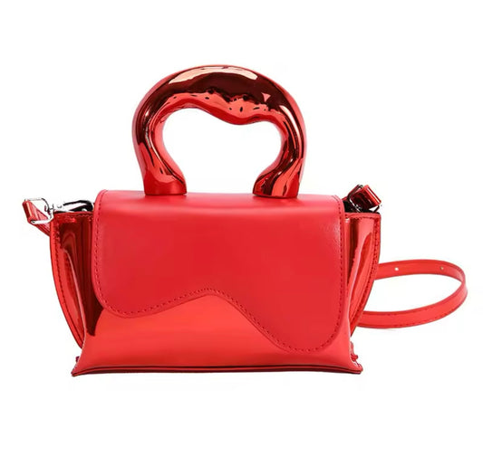 Red Metallic Purse