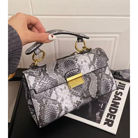 Snakeskin crossbody