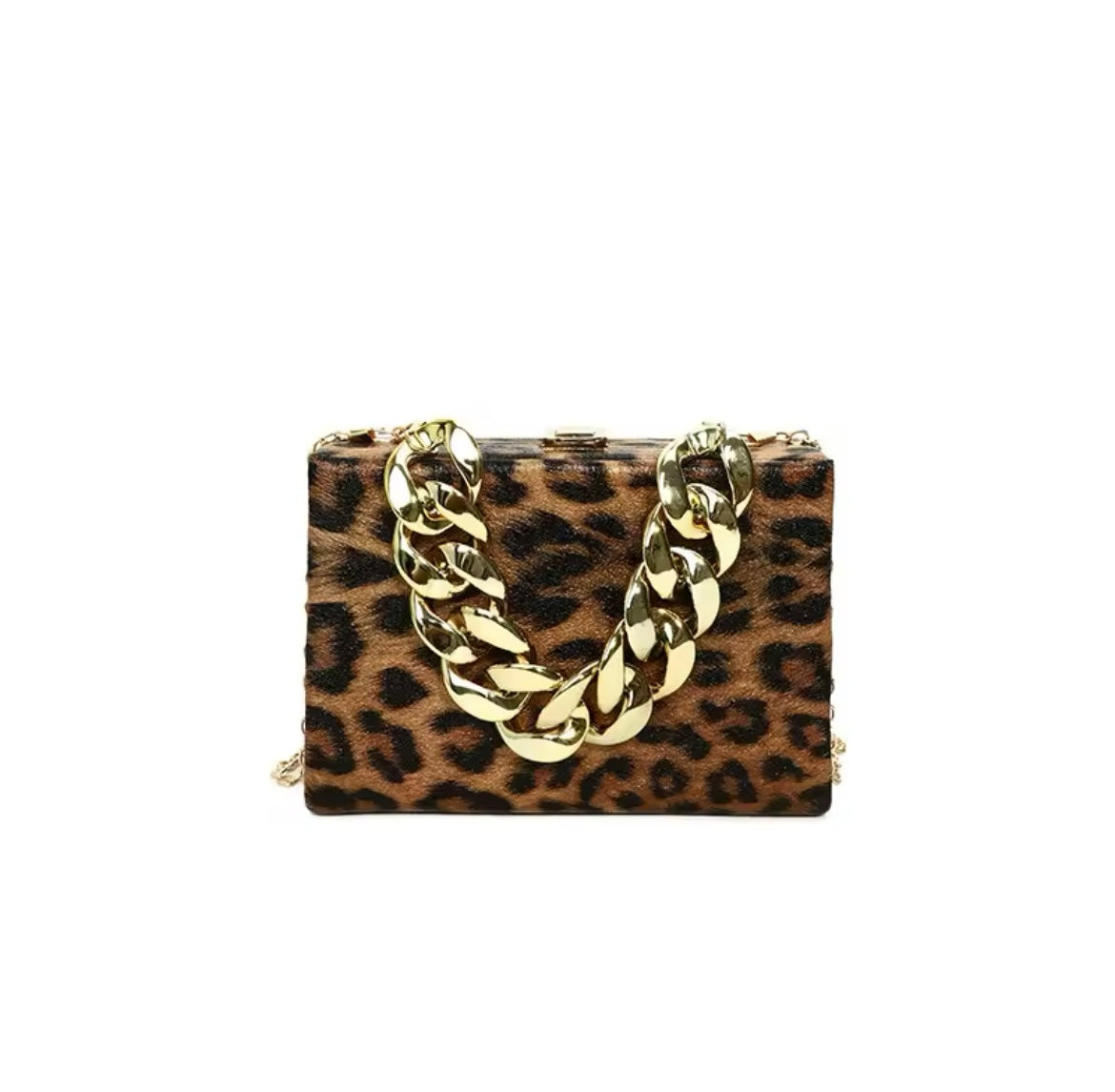 Leopard Box Purse