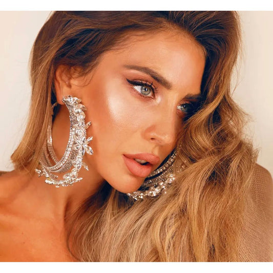 Rhinestone Hoops