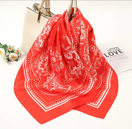 Oversized Satin Bandanna