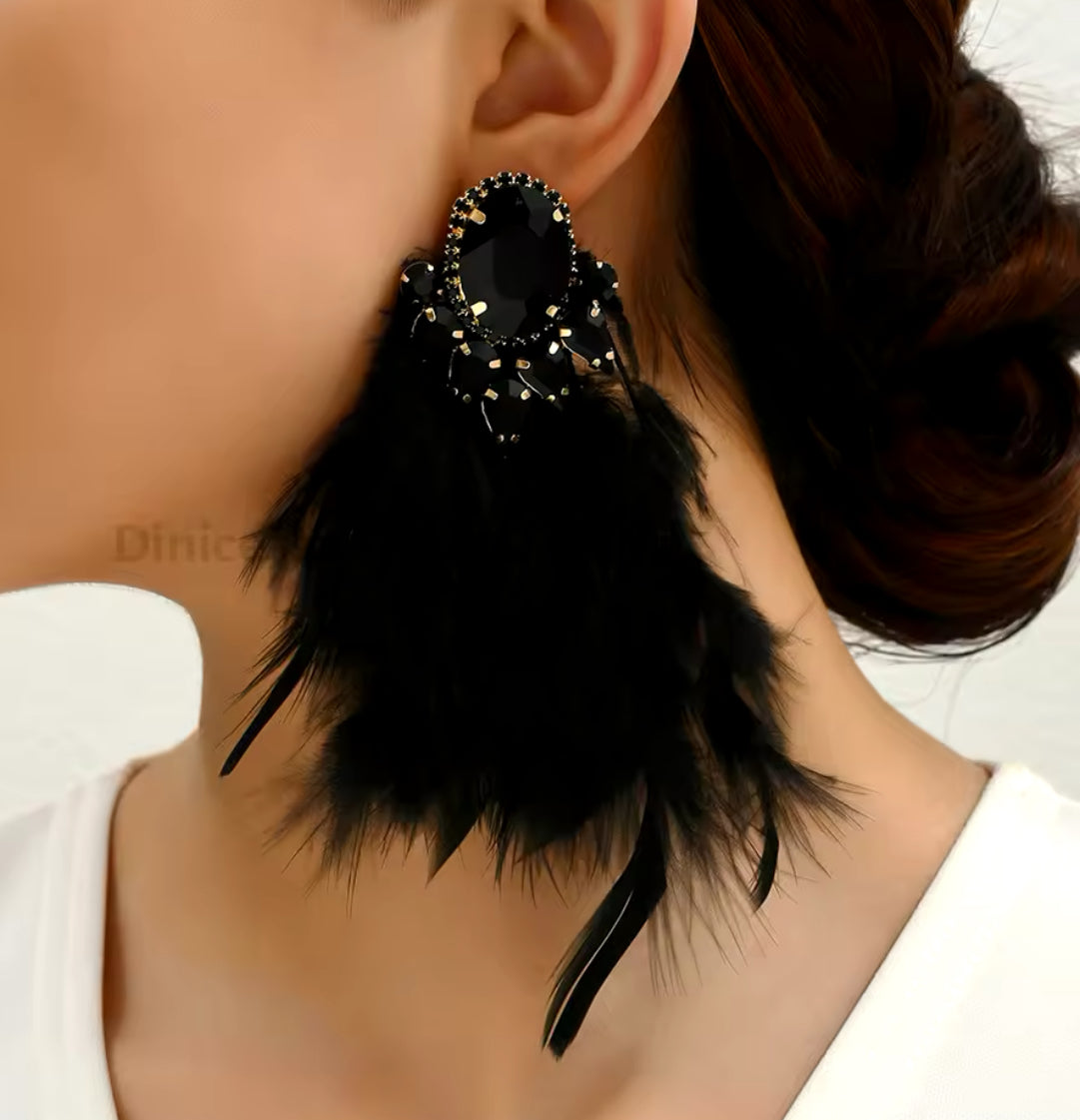 Feather earrings