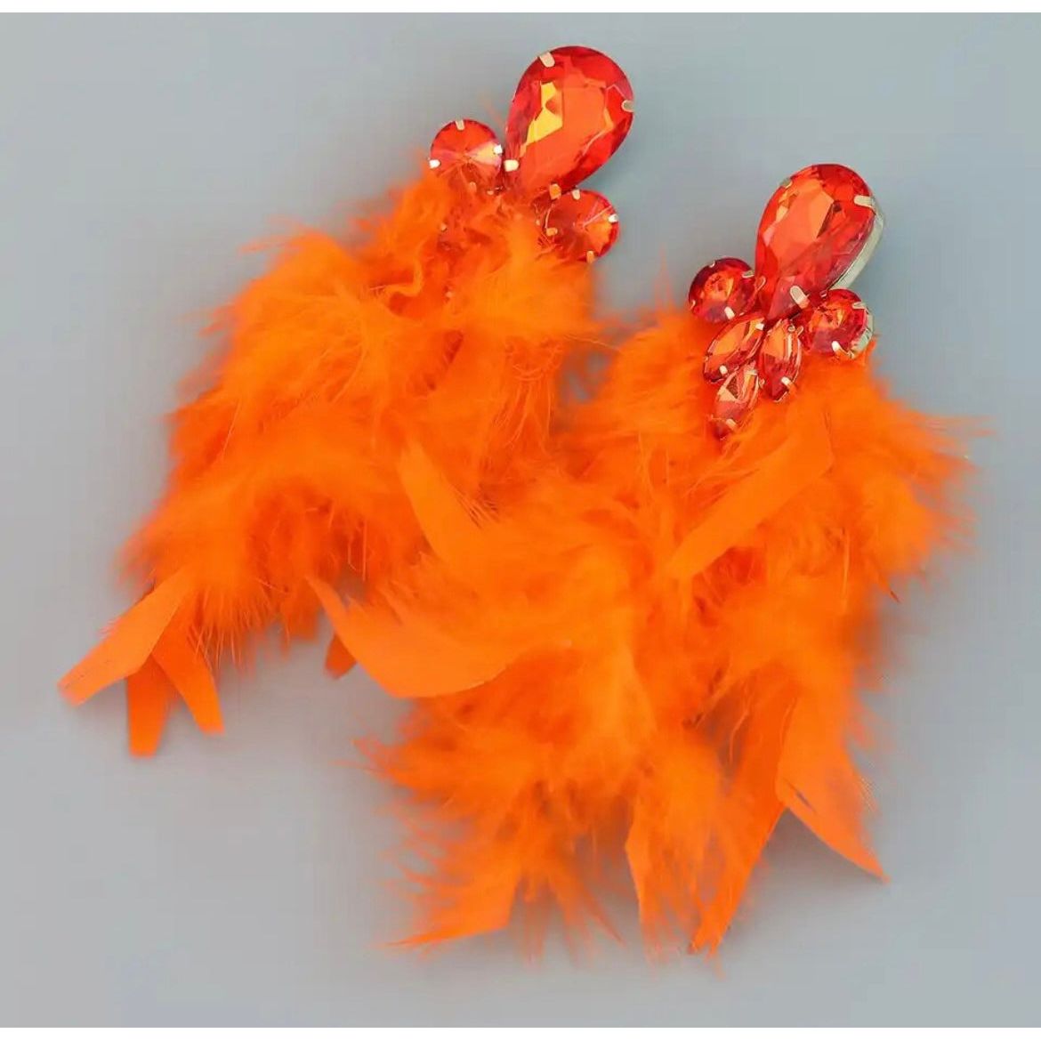 Feather earrings