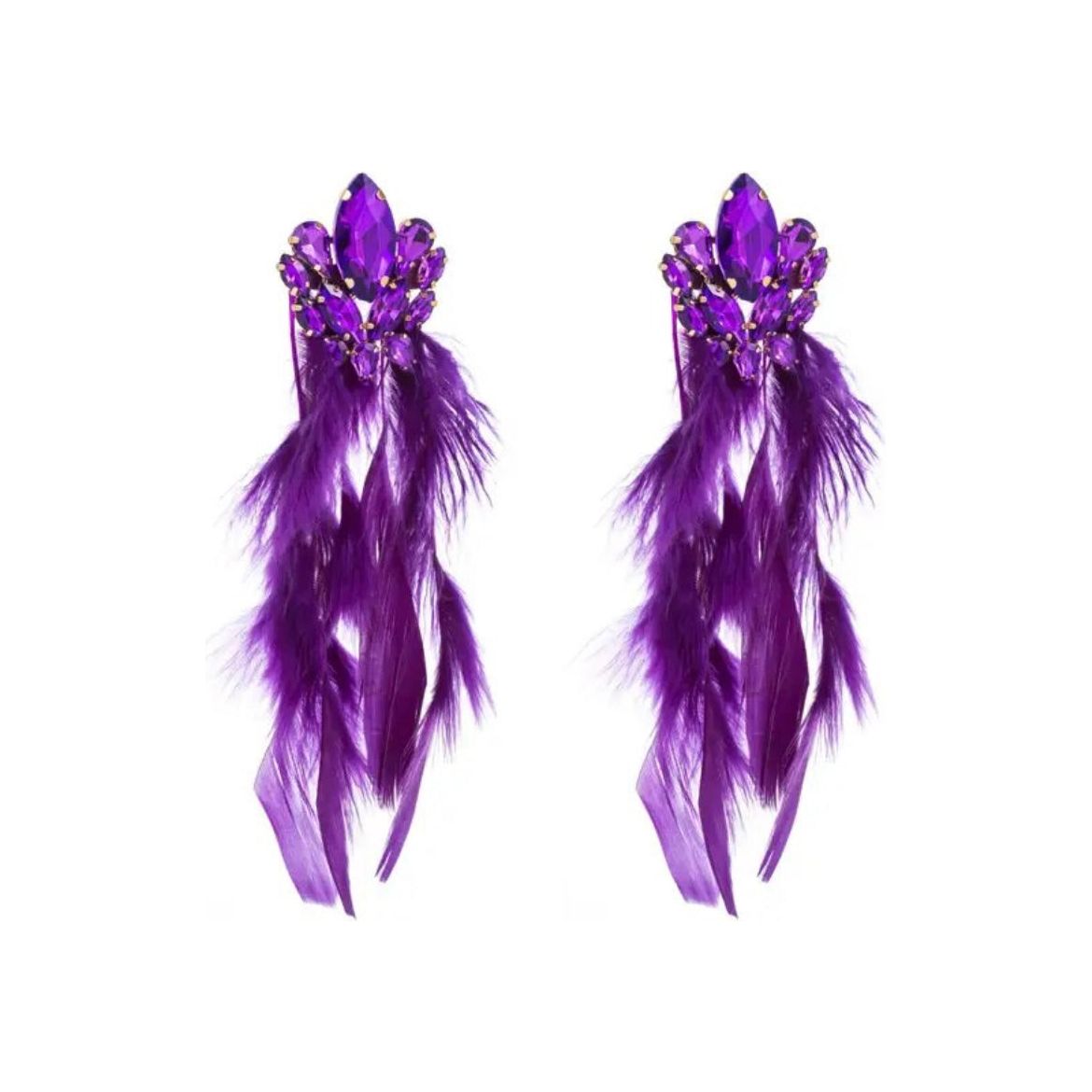 Feather earrings