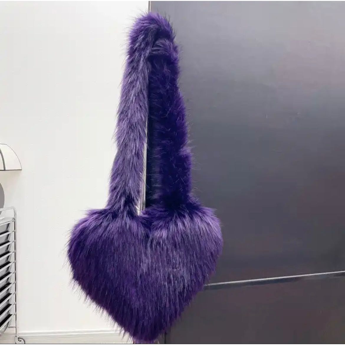 Fur Heart Purse