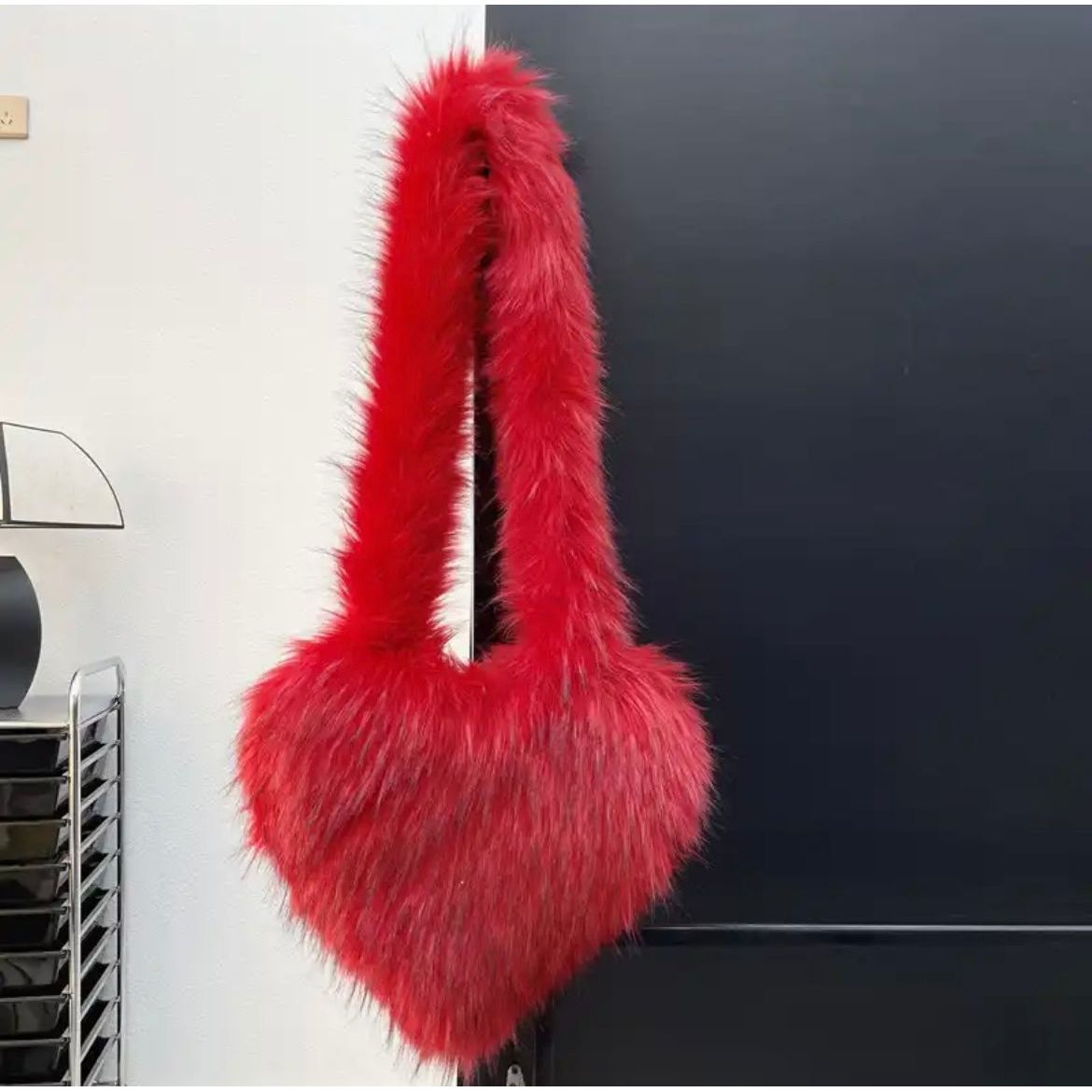 Fur Heart Purse