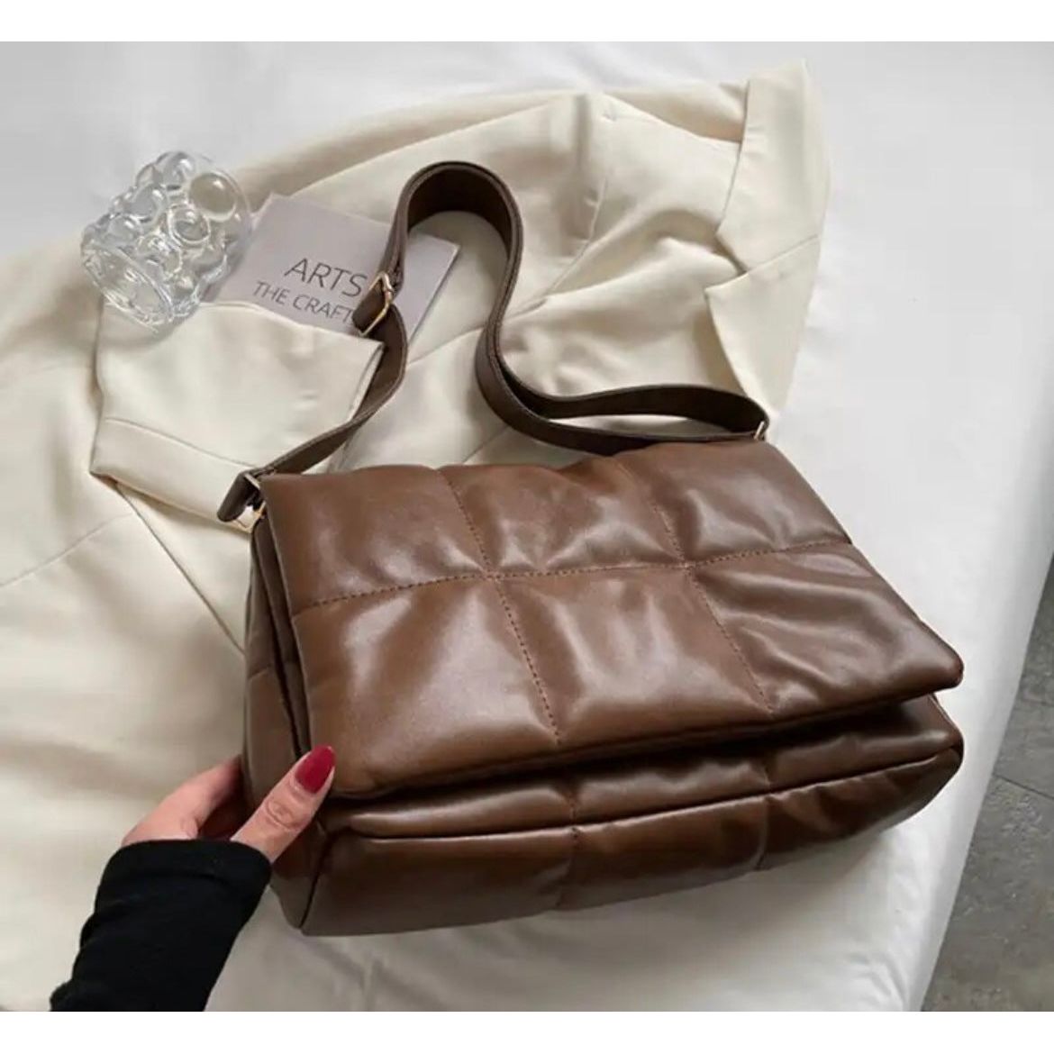 Leather Quilt Purse