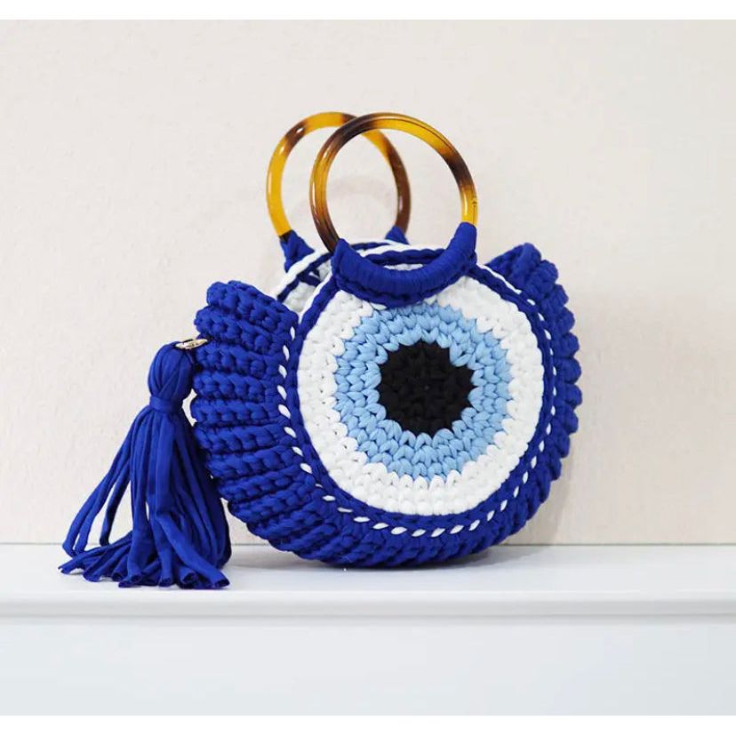 Eye Crochet Purse