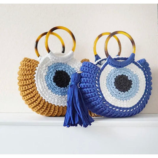 Eye Crochet Purse