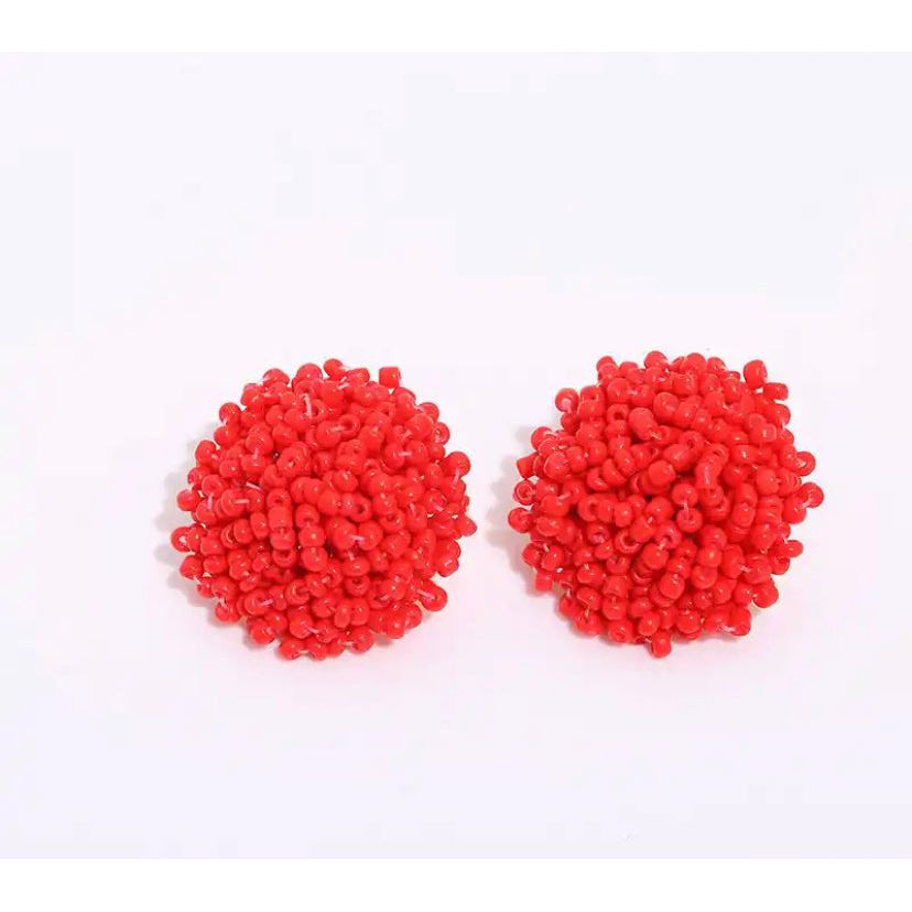 Beaded Stud Earrings