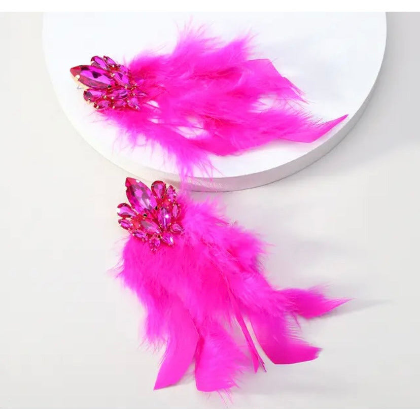 Feather earrings