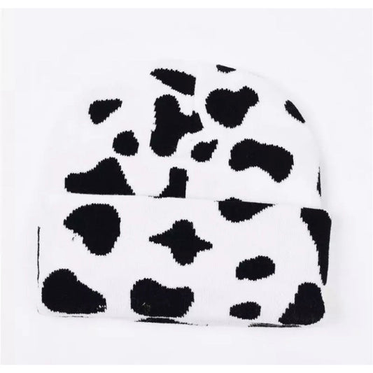 Cow Print Beanie