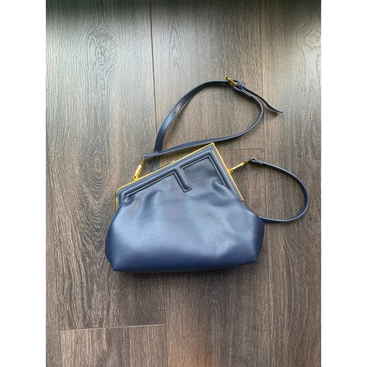 Navy Slope Purse