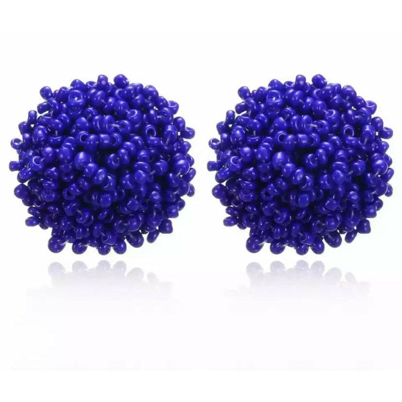 Beaded Stud Earrings