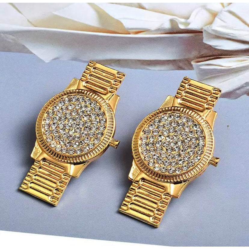 Watch Earrings