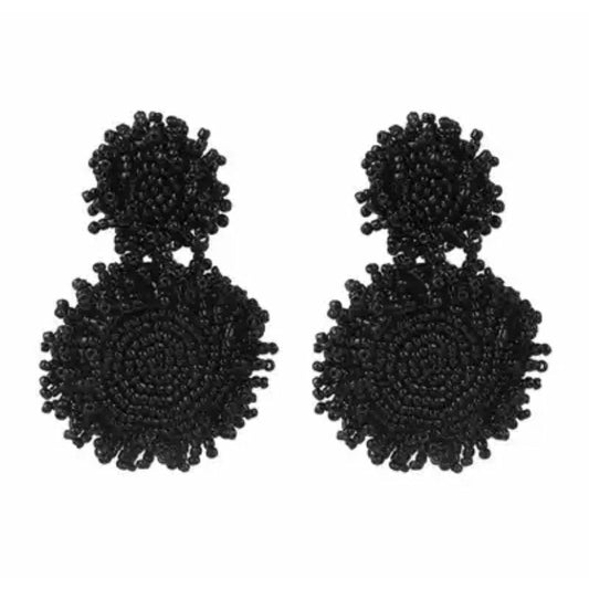 Black On Black Earrings