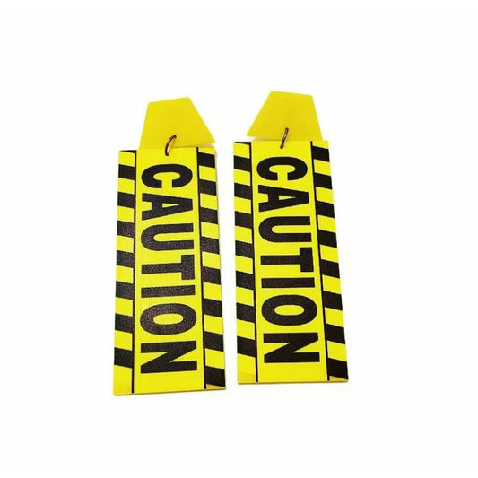 Caution Earrings