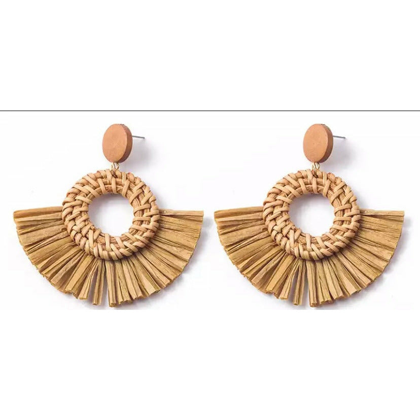 Straw Earrings