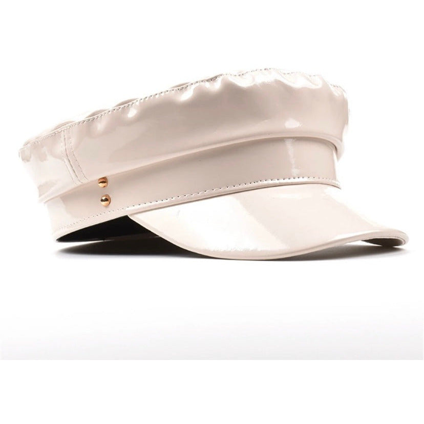 Pleather Captain Hat