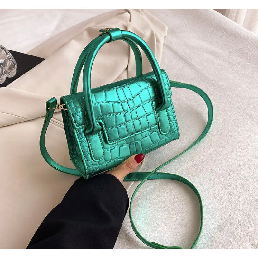 Metallic Teal purse