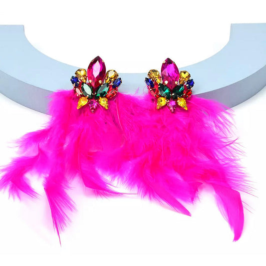 Feather earrings