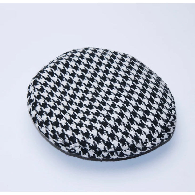 Houndstooth Beret